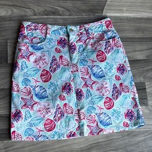 Croft & Barrow Shells Print Skirt shorts